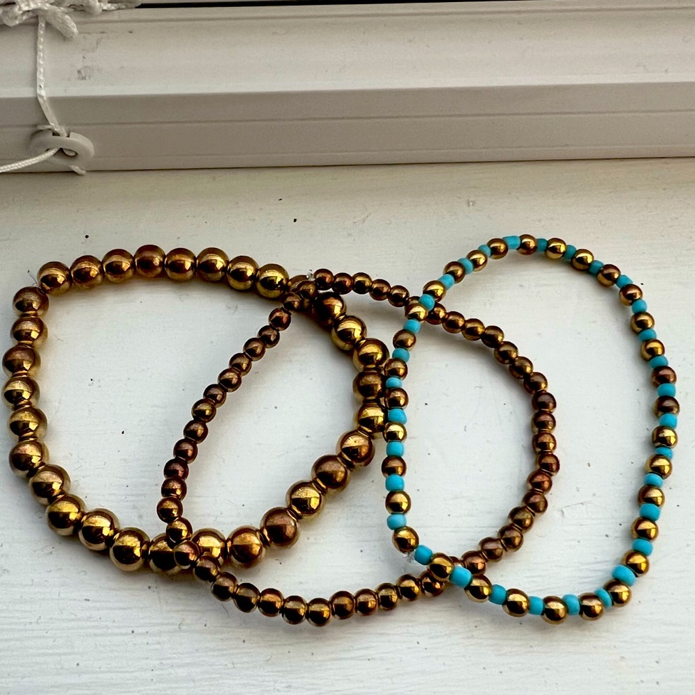 Homemade bracelets set of 3